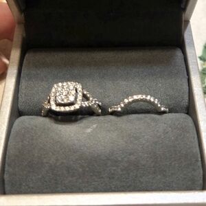 10k Pavè Halo Set - Engagement - Promise - Anniversary - 💍 Diamonds